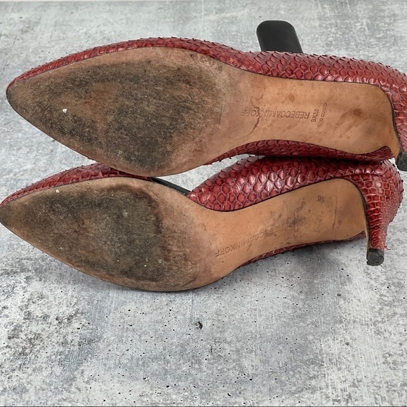 Rebecca Minkoff Paprika Python Brie D’Orsay Pumps - Picture 13 of 13